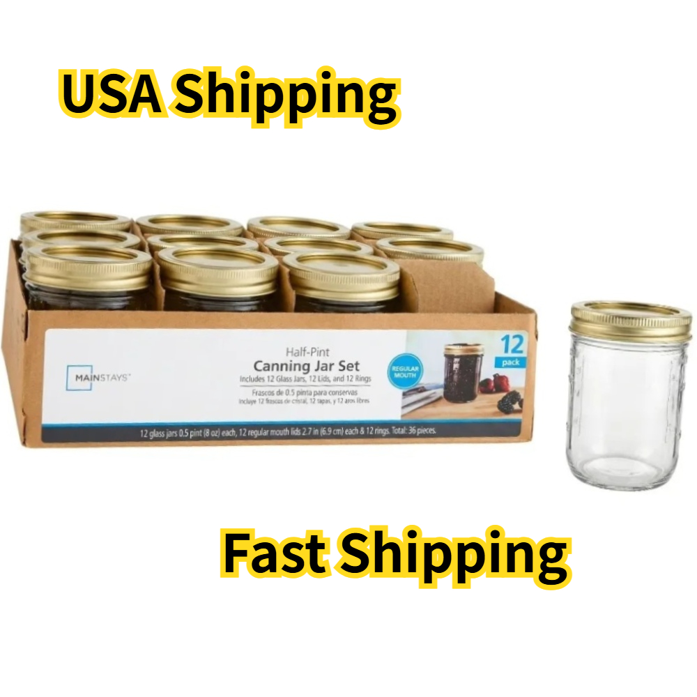 Mason Jar 8Oz - Tarros Mason de 8 oz, de