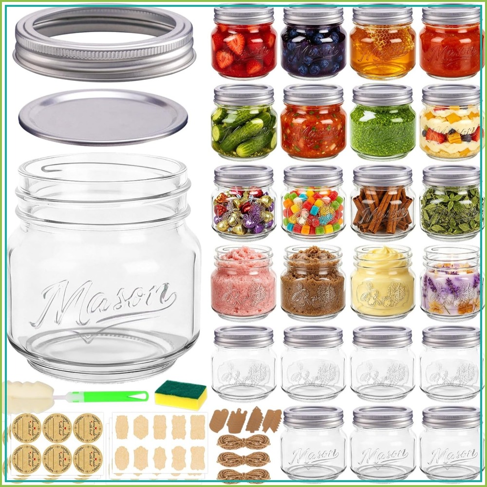 Mason Jar 8Oz - Tarros Mason de 8 oz con