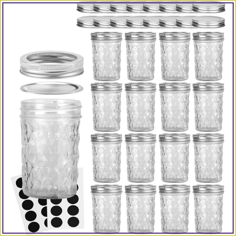 Paquete de 16 Frascos Mason de - Mason Jar 8Oz reseña y precio